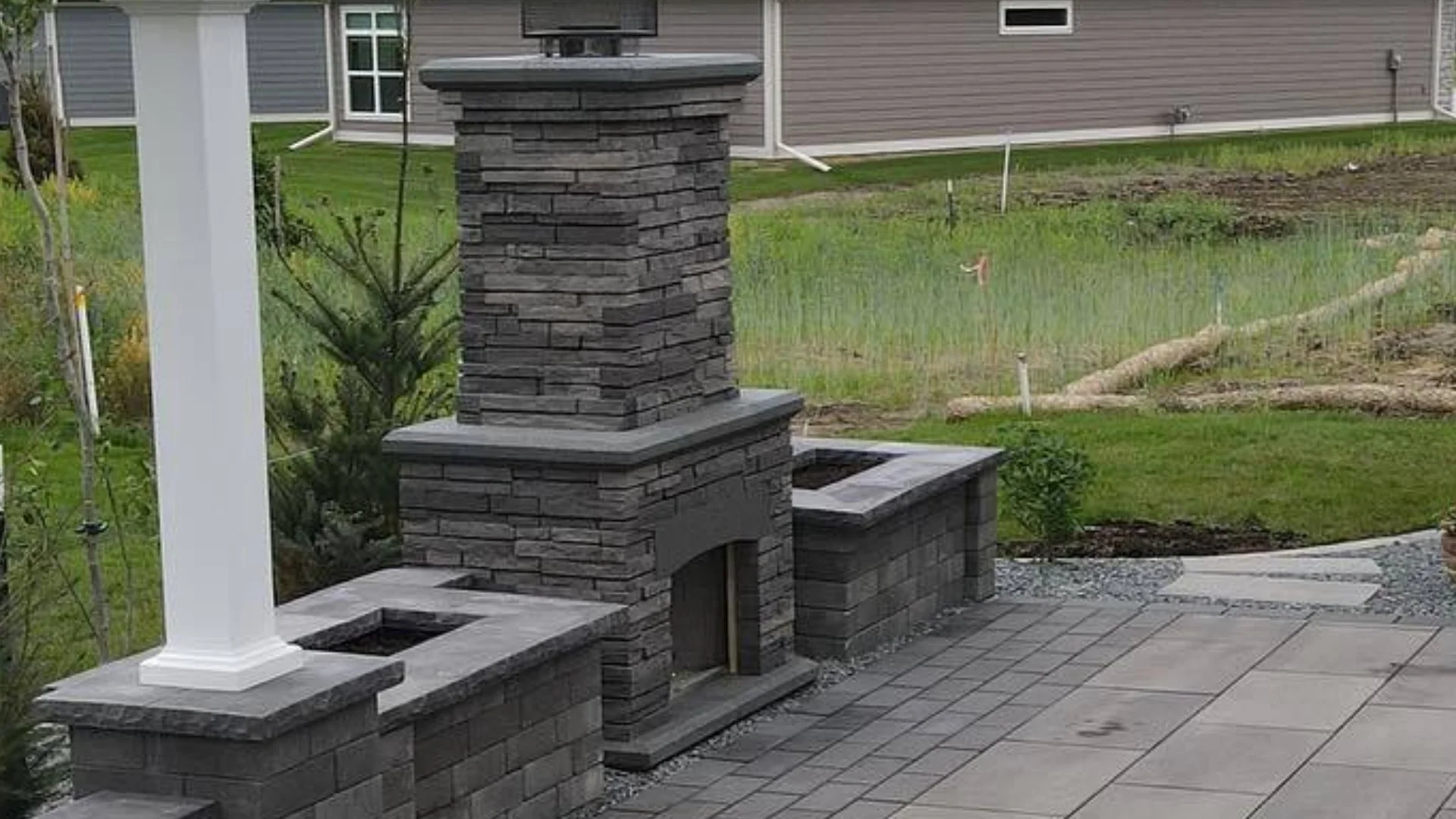 Outdoor Fireplaces in Waukee, Urbandale & Clive, IA Outdoors by JK