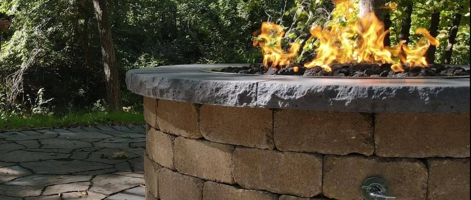 Chestnut firepit in Waukee, IA.