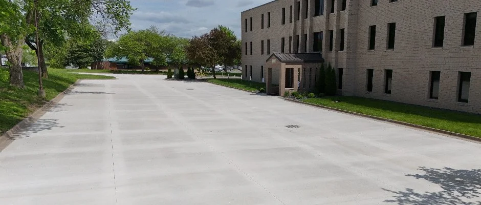 Concrete Parking Lot Construction in Waukee, IA.