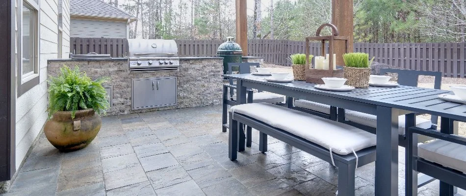 Outdoor kitchen on a property in Waukee, IA.